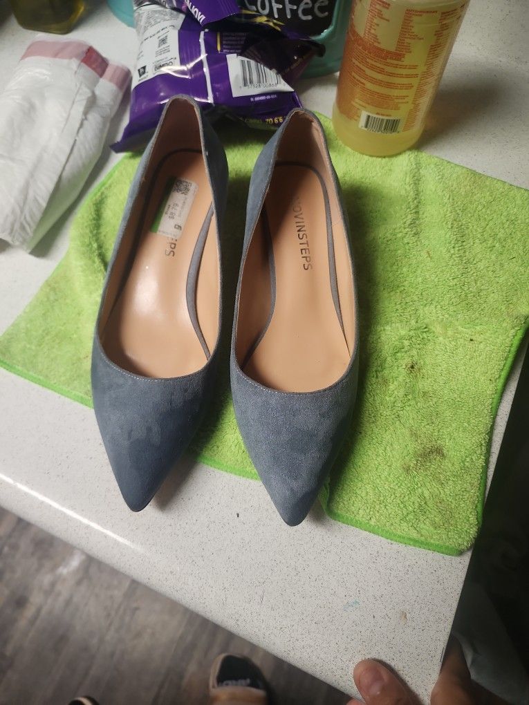 Suede Heels