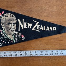 Vintage US Navy WWII Pennant - New Zeal and