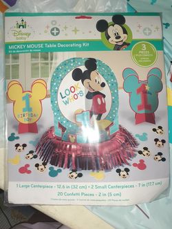 Mickey 1st bday center pieces