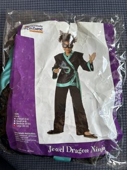Girl Ninja Costume Size L 10-12yo.