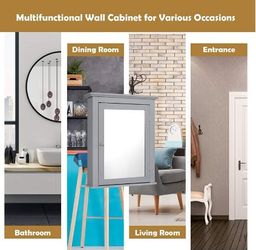 Medicine Cabinet, Large, Grey