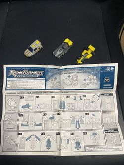 Complete 2002 Transformers Armada Race Mini-Con Team 3-Pack Manual Cars