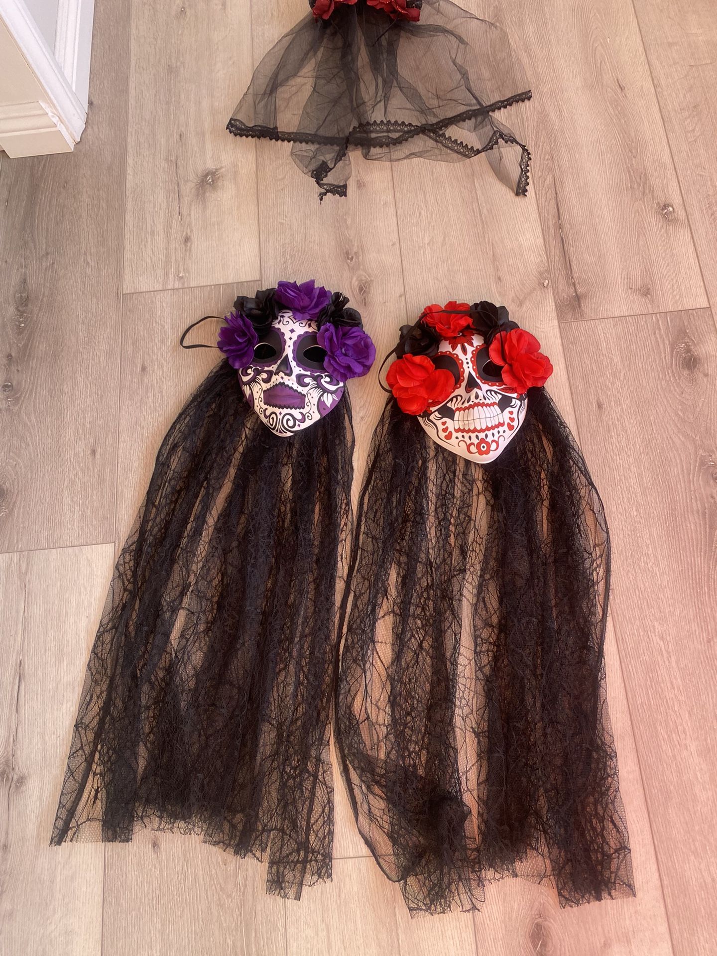 Halloween Head Accessories And Day Of The Dead Mask 