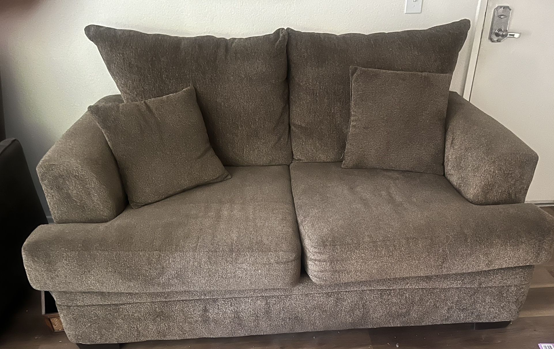 Cocoa brown Loveseat
