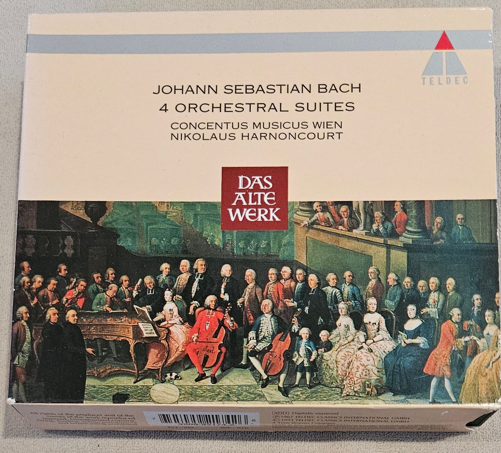 1993 2-CD box set of Johann Sebastian Bach's "4 Orchestral Suites" (BWV 1066-106