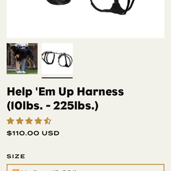 Help ‘Em Up Dog Harness - Medium