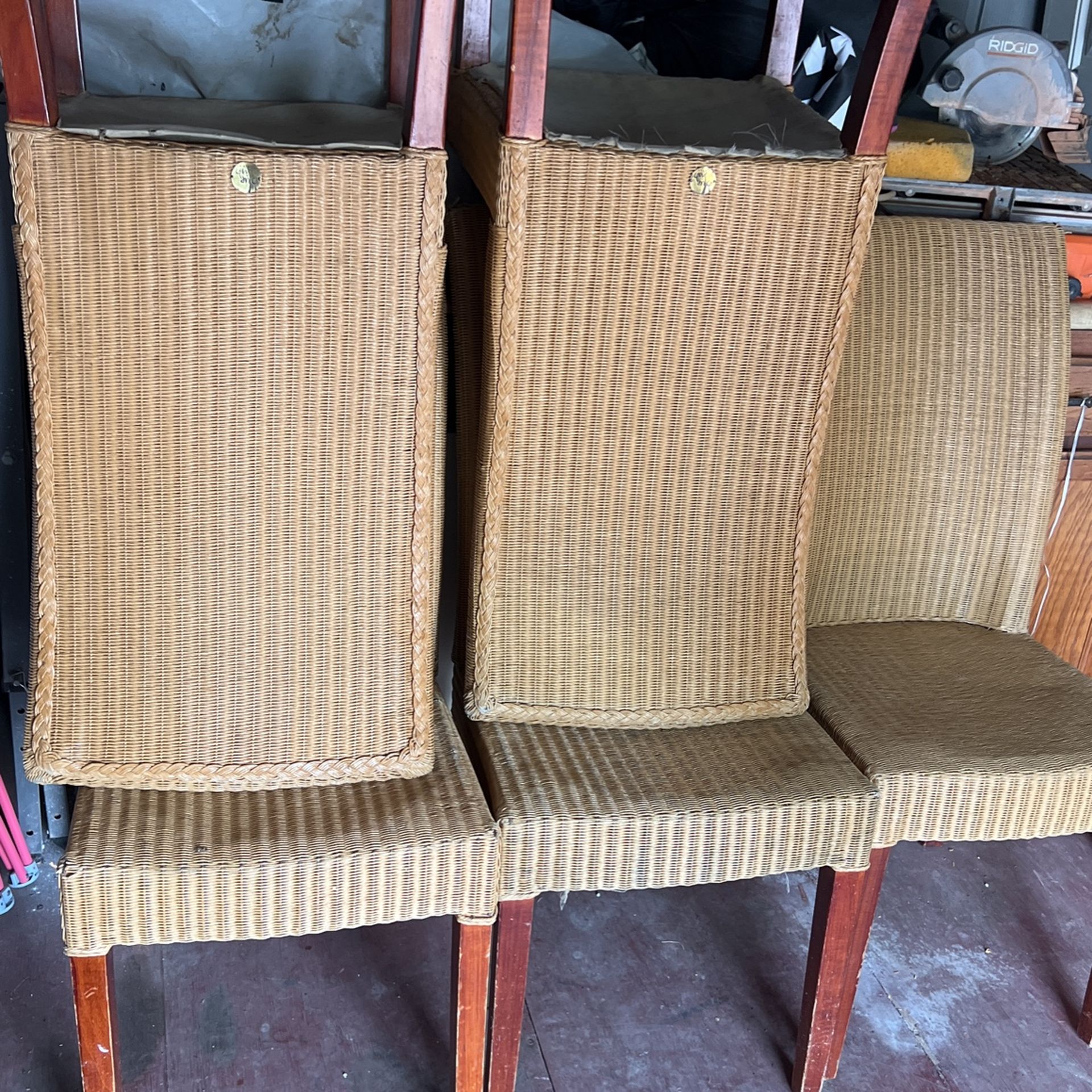 Loom Wicker Chairs (6)