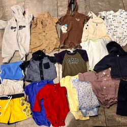18 Baby Boy Clothes Lot 3 6 9 months GAP oshkosh
