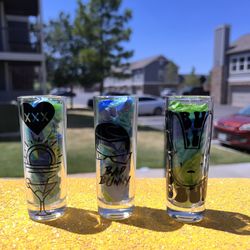 Bad Bunny Summer Vibes Shot Glasses (3pack)