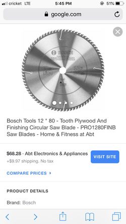Bosch 12” blade