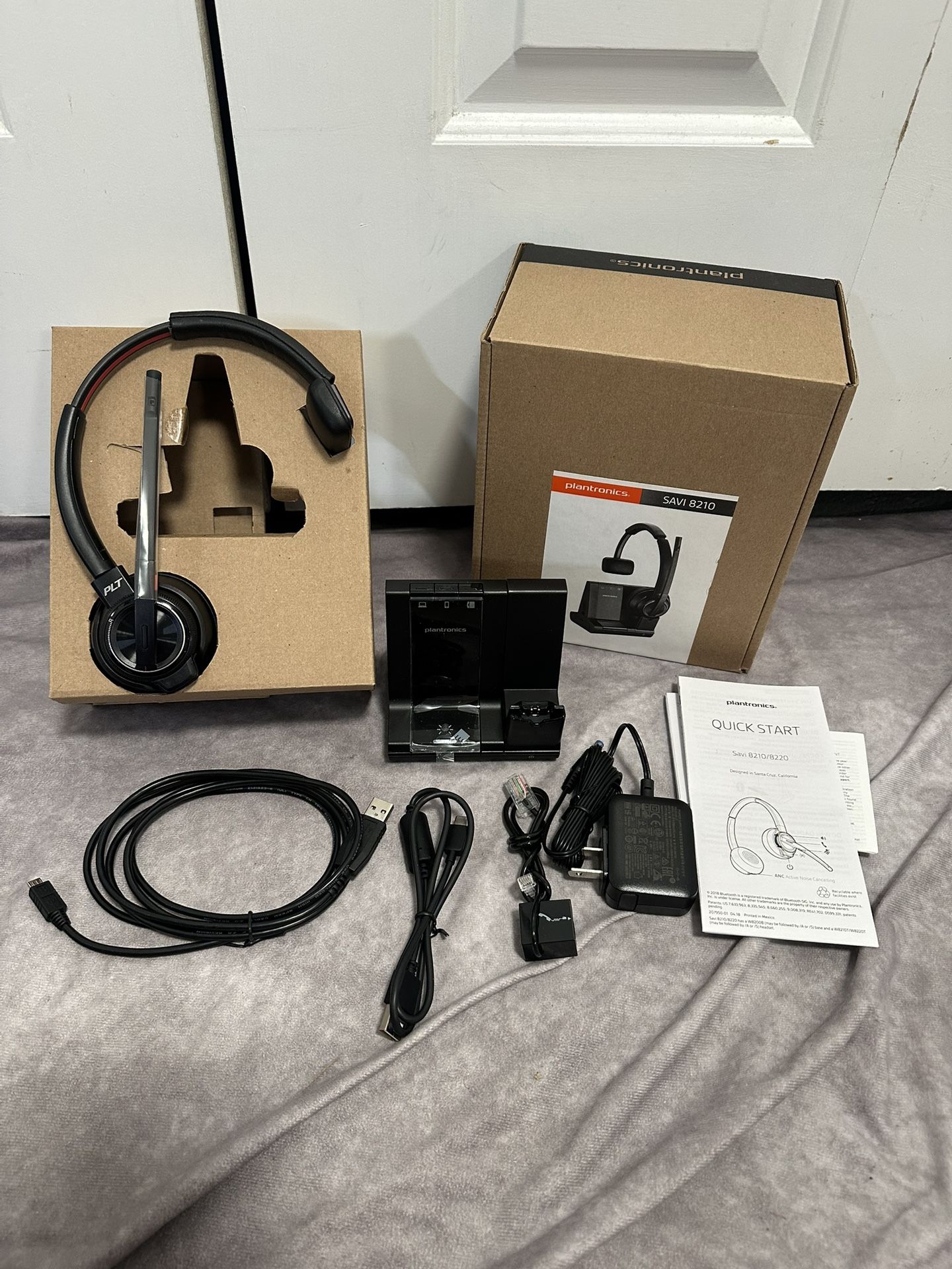 Plantronics Savi 8210 W8210 Wireless Mono Headset 207309-01