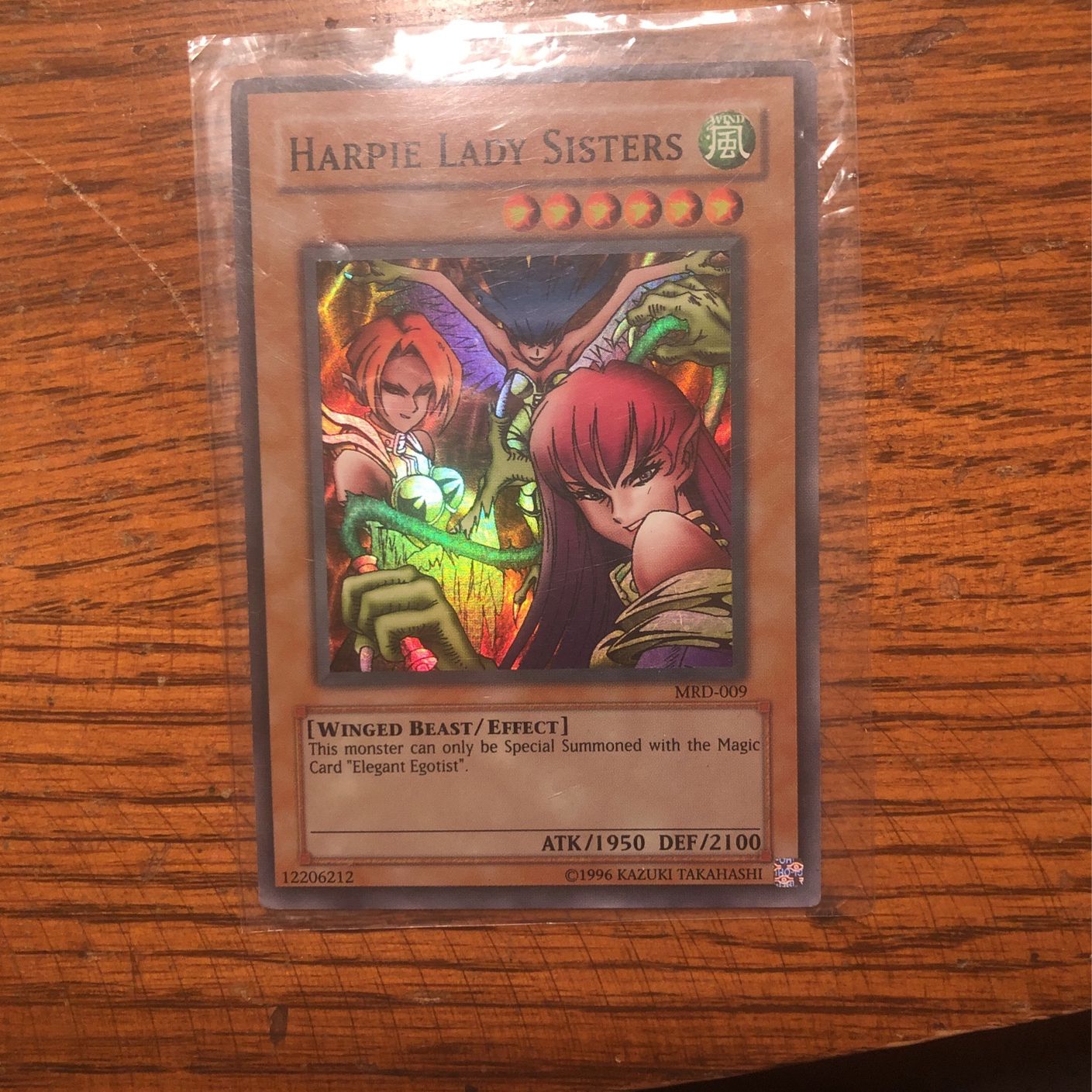 Harpy Lady Sisters Holographic Yugioh Card