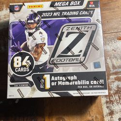 2023 Zenith Football Card Mega Box Sealed
