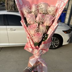 pink rose bouquet