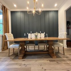 Farmhouse Dining Table With Chairs