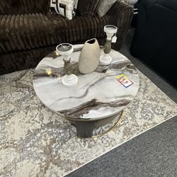 Circle Marble Coffee Table 