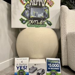 DJI mini 4 pro camera drone with landing pad and strobe lights floor model