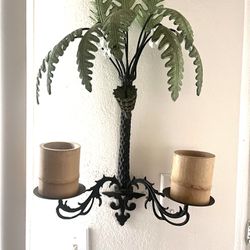 Tropical Candle Holder For The Wall 