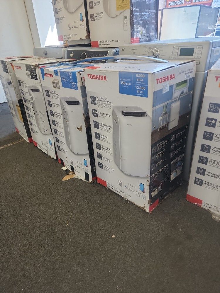 New Toshiba 8000btu Portable Air Conditioner