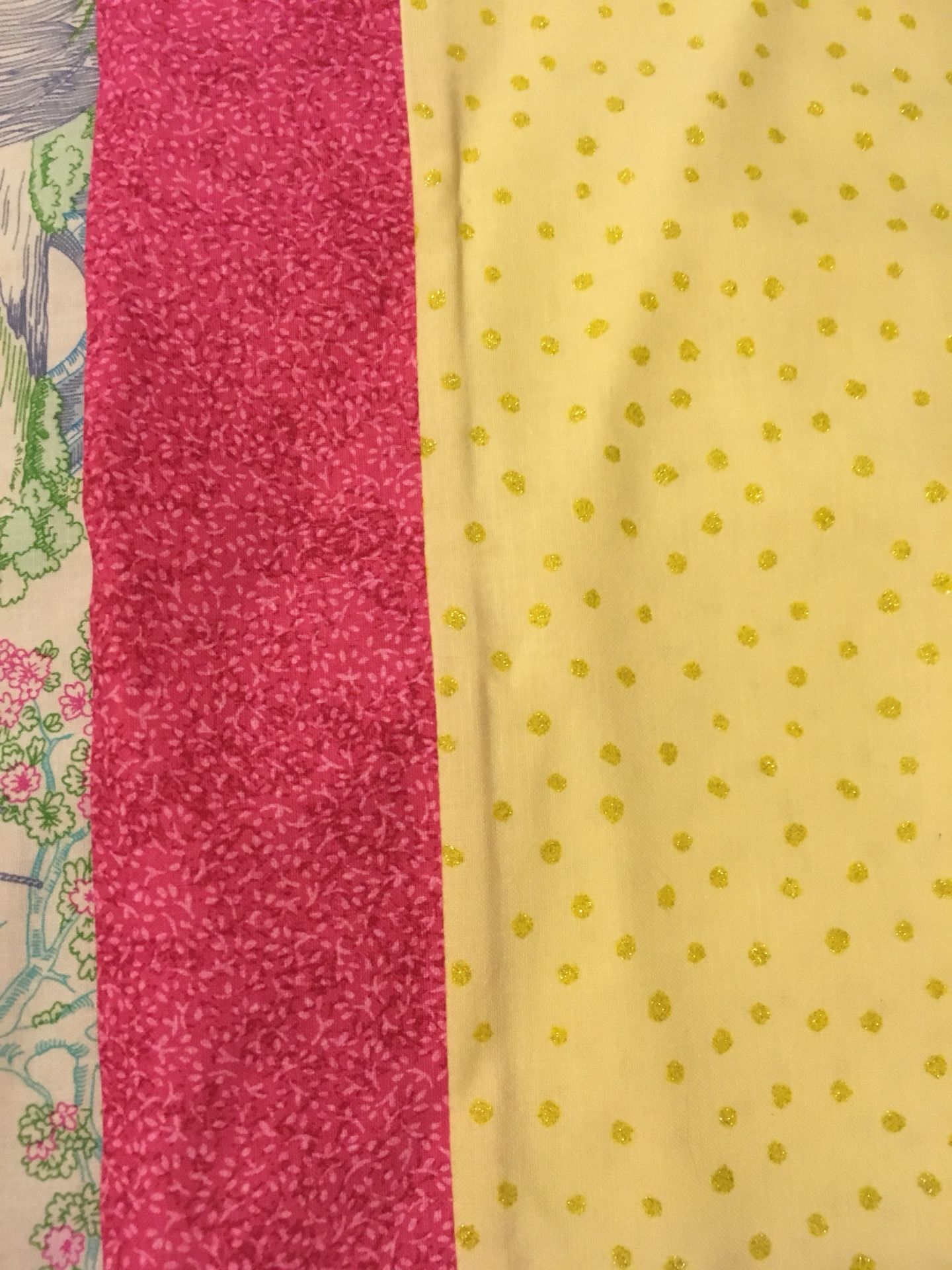 Handmade pillow case Easter bunny scene