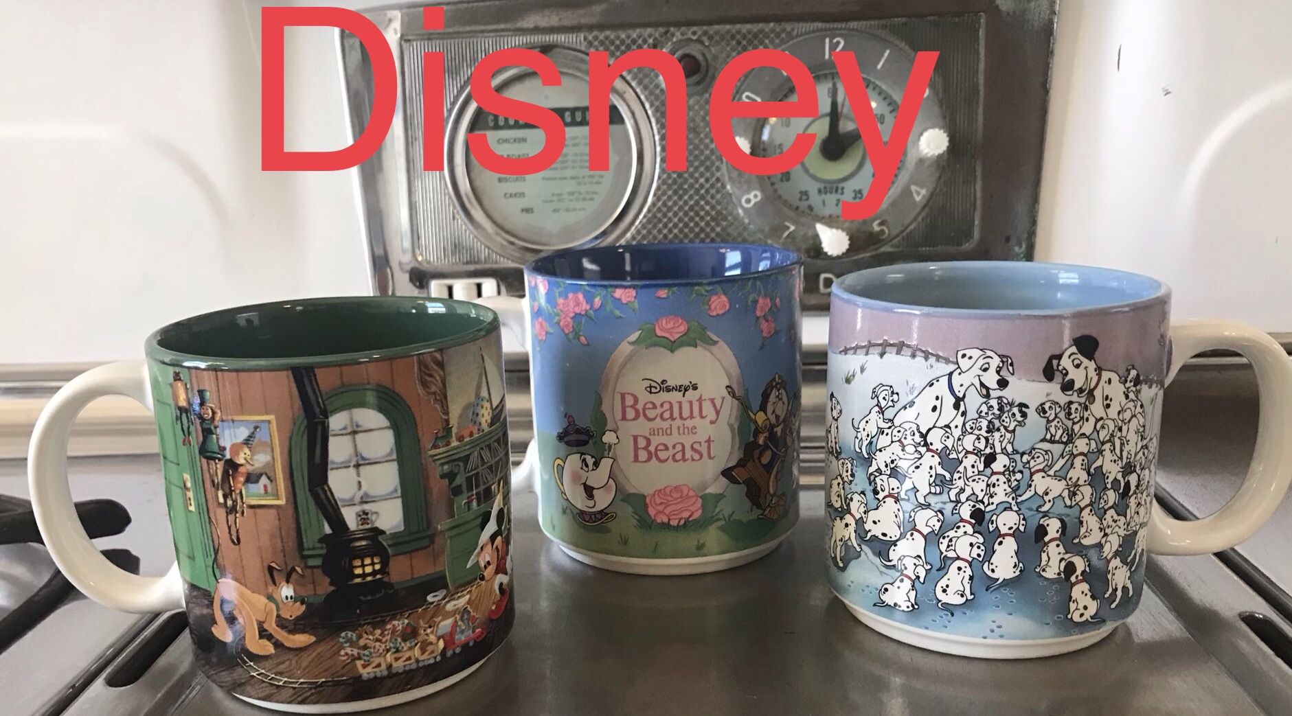 Never used Disney collectible mugs set of 3