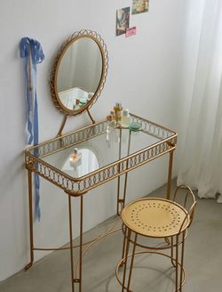 Urban Outfitters Wire Loop MIrrored Vanity (SEE DETAILS FOR DISCOUNT)