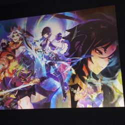 Genshin Impact 3D Lenticular Anime Poster 