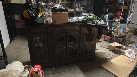 Large Storage Buffet Or Entertainment Table