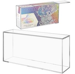 Magnetic Acrylic Display Case for Pokémon Prismatic Evolutions SPC Box 6mm Thick