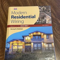 Modern Residential Wiring 2023 textbook 