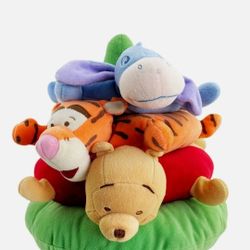 Disney Baby Winnie the Pooh Plush Ring Toss Pillow Stacking Rings 