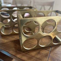 Wine Rack Brass