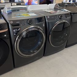 GE 5.0 Cubic Feet Washer - 7.8 Cubic Feet Dryer - Brand New, 1 Year Manufacturers Warranty