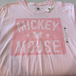 Brand New Mickey Mouse Pink Tshirt 