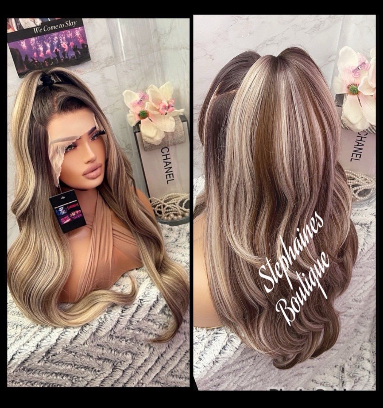 Human Hair Blended Lace Front Wig