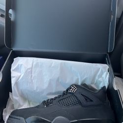 Size 12 - Jordan 4 Black Cats - New - J4