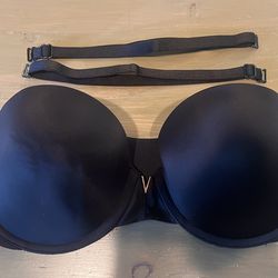 Victoria’s Secret 34D Strappless Multiway Underwire SatinLined Back Smoothing Bra