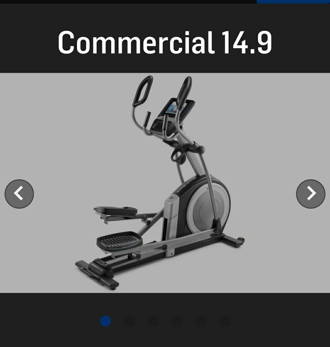 Commercial 14.9 Nordictrack elliptical