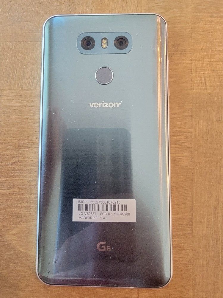 LG G6 - 32GB - Ice Platinum (Verizon) Smartphone