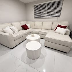 OFF WHITE BEIGE COUCH From City Furniture Washable Cushions