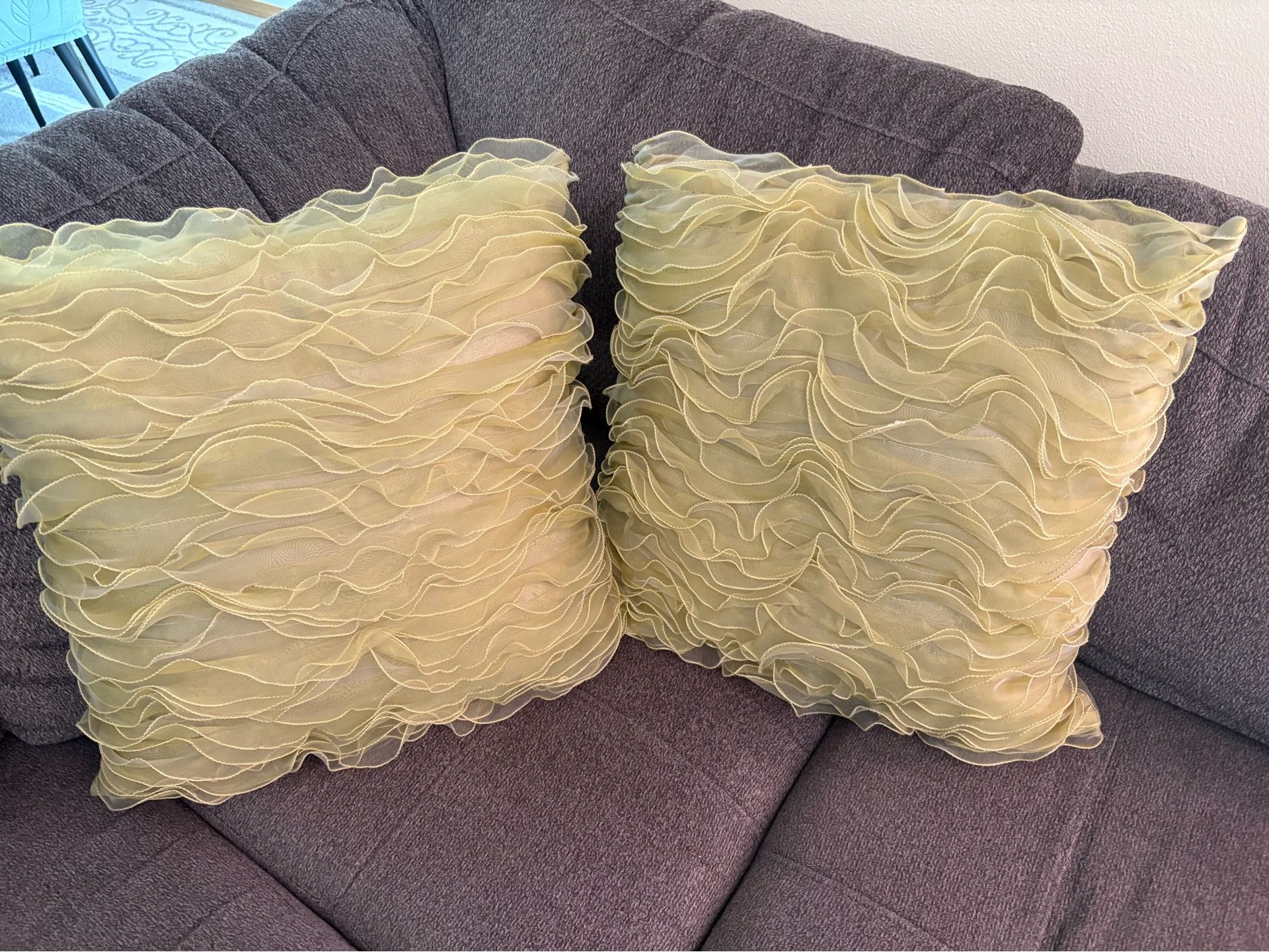 2 beautiful cushions 18x18