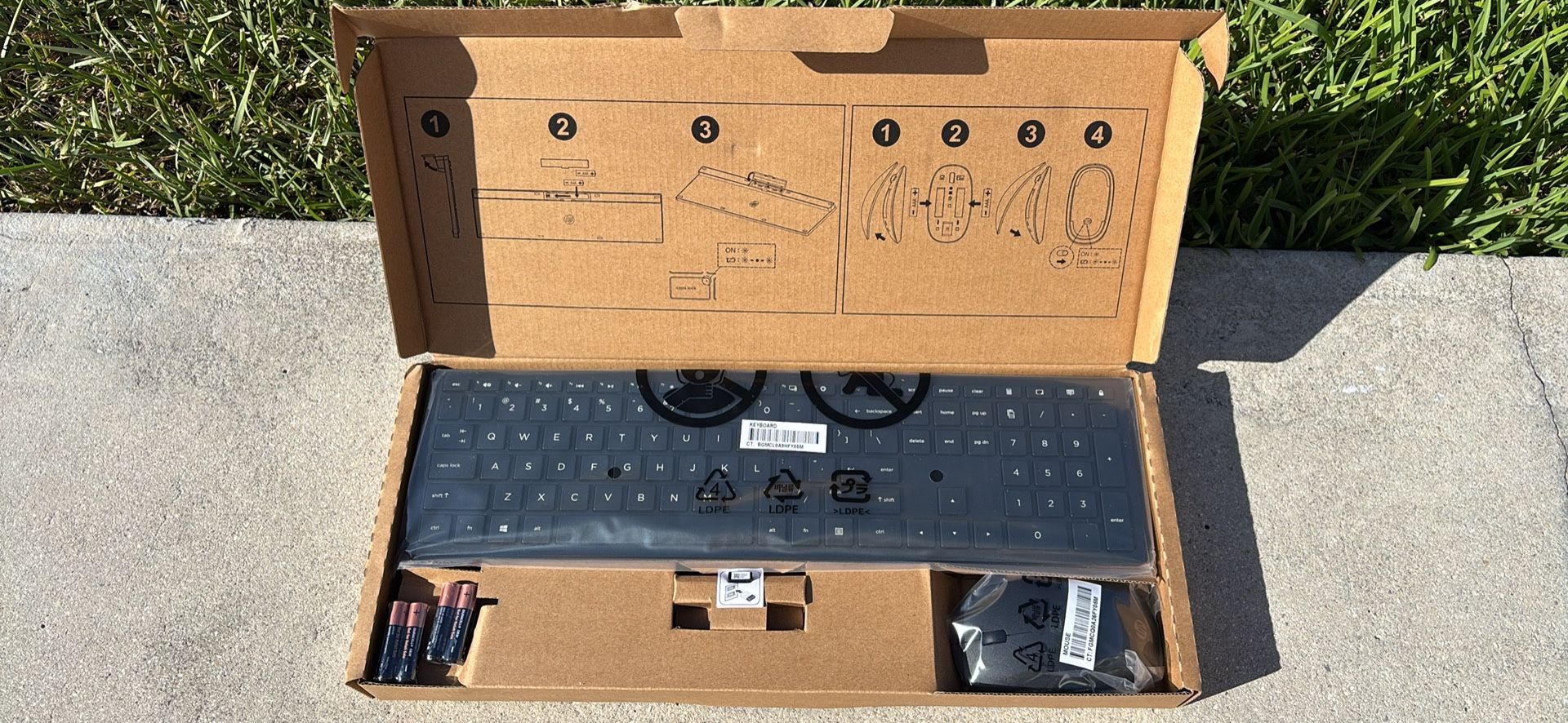 Chicony Electronics Co., Ltd. Keyboard, Mouse, Dongle Brand New Black Wireless