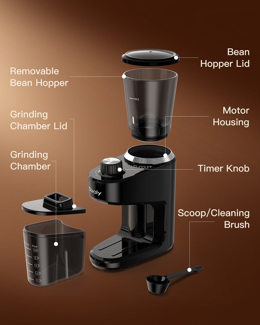 Conical Burr Coffee Grinder with Adjustable Burr Mill for Sale in Rowland  Heights, CA - OfferUp