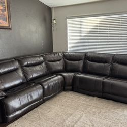 Leather Sectional