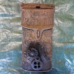 Vintage Cast Iron Mailbox