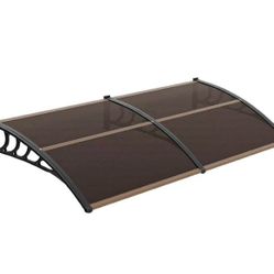 VINGLI Window Awning Door Canopy Exterior, 40" x 80" Awnings for Doors Polycarbonate Cover Patio Door $30