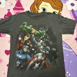 Avengers Men’s T Shirt -gray Marvel Heroes 