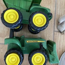 John Deere Tractor And Dump Truck