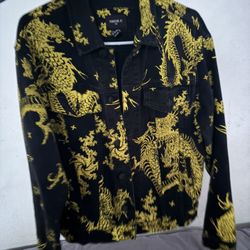 Yellow&Black Jean Jacket