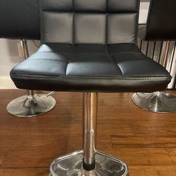 BAR STOOLS BLACK 